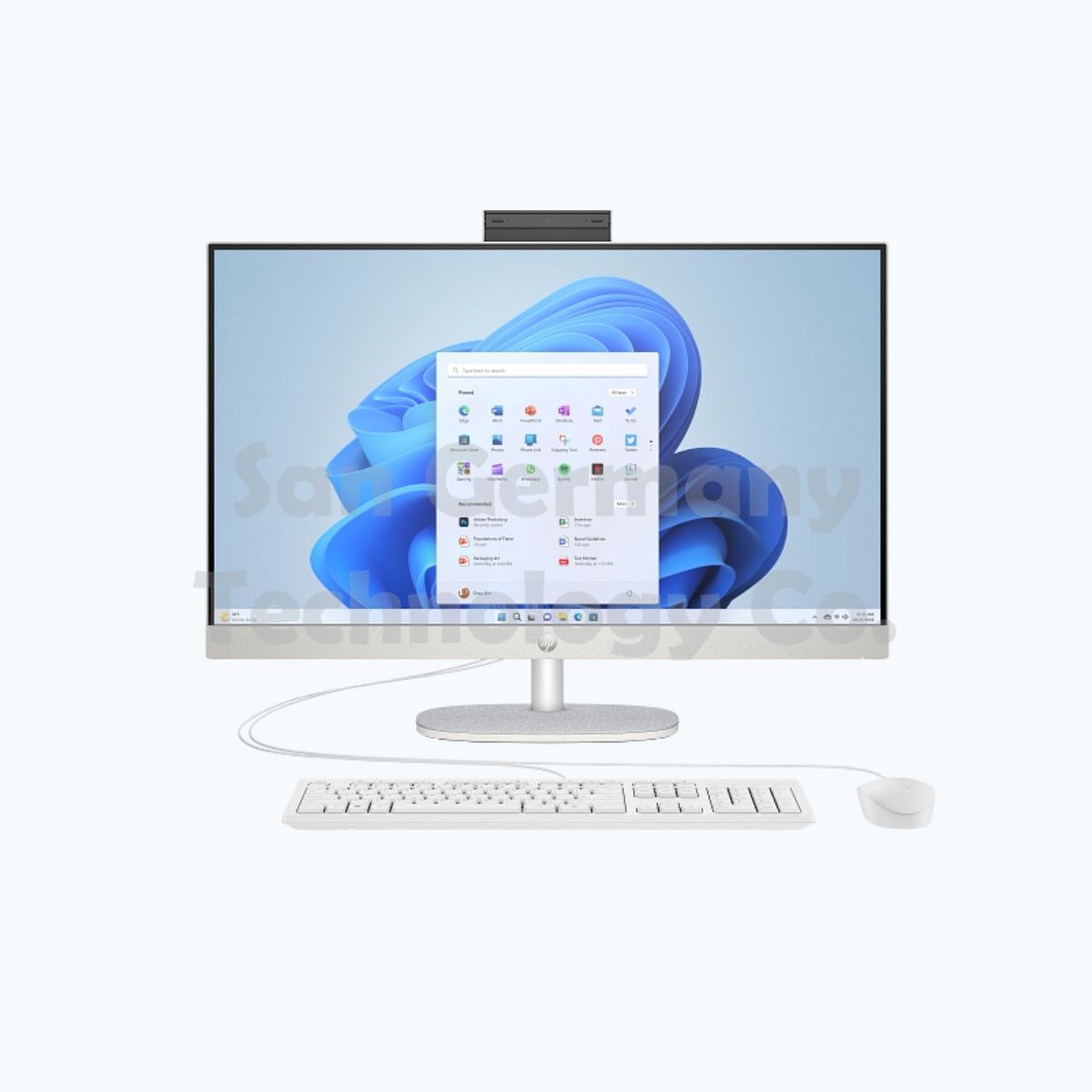 132 HP 27-cr0012ne All-in-One Desktop PC Intel Core i7 Processor | 8GB RAM | 512GB NVMe SSD | 27” FHD Display | DOS | Shell White - Image 1