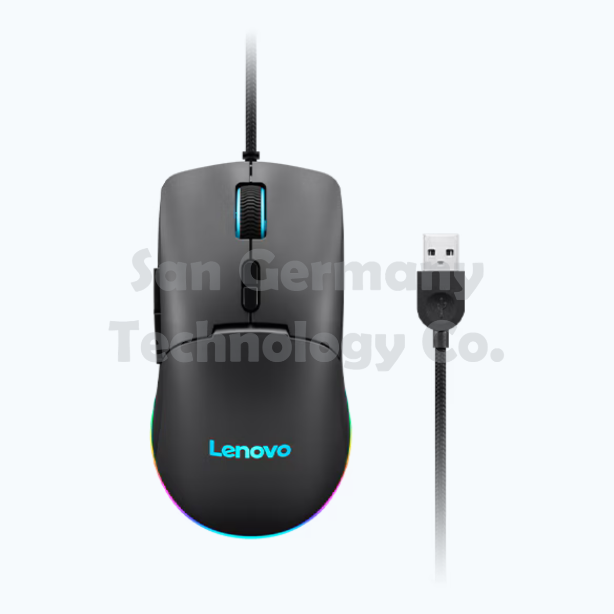 266 Lenovo M210 RGB Gaming Mouse | Optical Sensor | Up to 8,000 DPI | 1,000 Hz Polling Rate | 7 Programmable Buttons | 3-Zone RGB Lighting | USB Wired Connectivity - Image 1