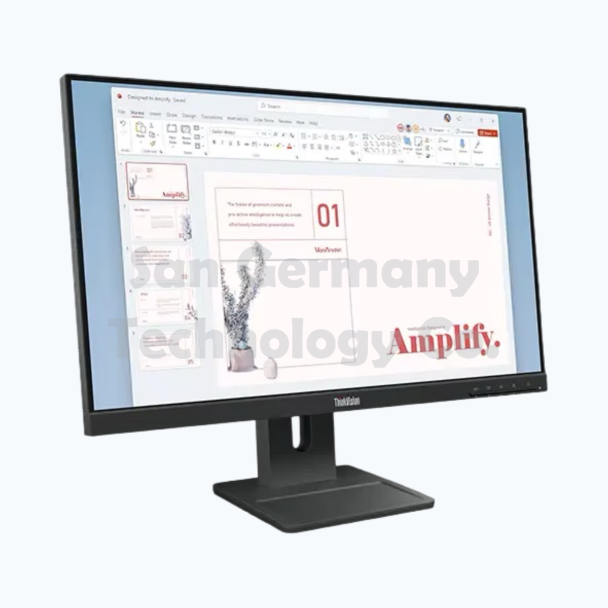 321 Lenovo ThinkVision E24-40 23.8" IPS Monitor 23.8" IPS | Full HD 1920 × 1080 | 100Hz | 99% sRGB | 250 cd/m² | 4ms Response Time | HDMI 1.4 + DisplayPort 1.2 + VGA | Built-in 2×2W Speakers - Image 1