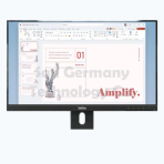 Lenovo ThinkVision E24-40 23.8" IPS Monitor 23.8" IPS | Full HD 1920 × 1080 | 100Hz | 99% sRGB | 250 cd/m² | 4ms Response Time | HDMI 1.4 + DisplayPort 1.2 + VGA | Built-in 2×2W Speakers - Image 2